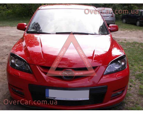 Реснички на фары Mazda 3 2004-2009 Хэтчбек