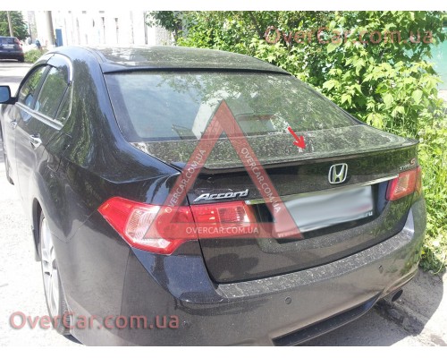 Спойлер Honda Accord 08-13 Лип Седан (стеклопластик, под покраску)