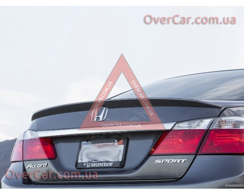 Спойлер Honda Accord 2013- Лип Седан (стеклопластик, под покраску)