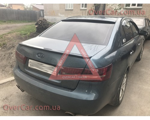 Спойлер Hyundai Sonata 2005-2010 Лип (стеклопластик, под покраску)