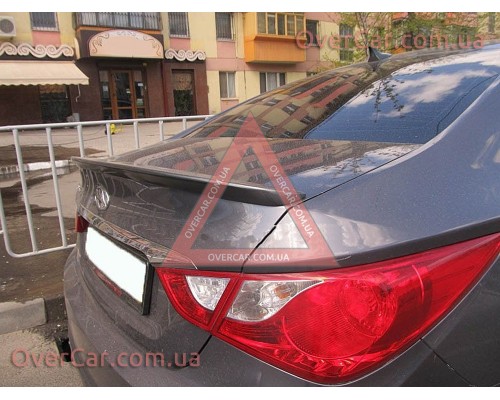 Спойлер Hyundai Sonata 2010-2014 Лип (стеклопластик, под покраску)