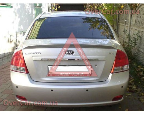 Спойлер Kia Cerato 05-09 Лип (стеклопластик, под покраску)