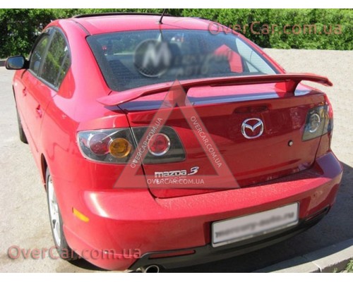 Спойлер Mazda 3 03-09 Дельфин Седан (стеклопластик, под покраску)