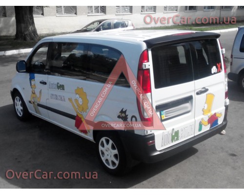Спойлер Mercedes Vito, Viano W639 03-14 ДСТ Распашной (стеклопластик, под покраску)