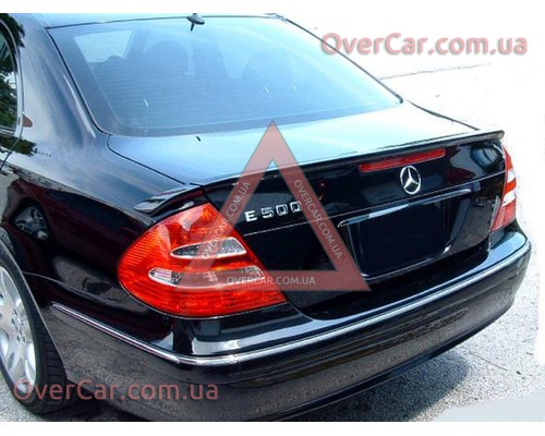 Спойлер Mercedes E-Class W211 02-09 Лип 3 части (стеклопластик, под покраску)