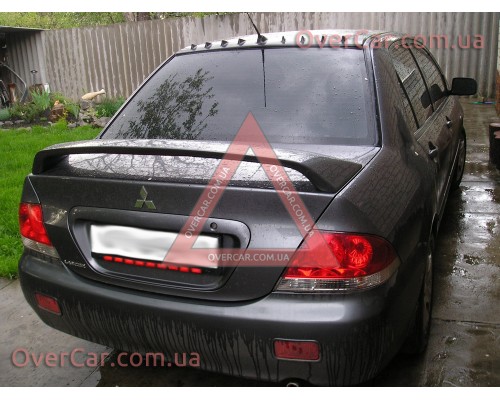 Спойлер Mitsubishi Lancer 9 Завод без с/с (стеклопластик, под покраску)