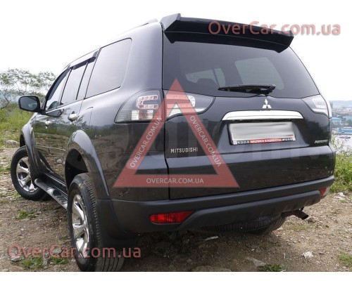 Спойлер Mitsubishi Pajero Sport 08-15 С-tuning (стеклопластик, под покраску)