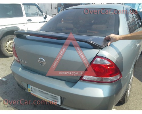 Спойлер Nissan Almera Classic 06-12 ДСТ (стеклопластик, под покраску)