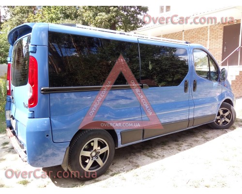 Спойлер Opel Vivaro 01-14 ДСТ Распашной (стеклопластик, под покраску)