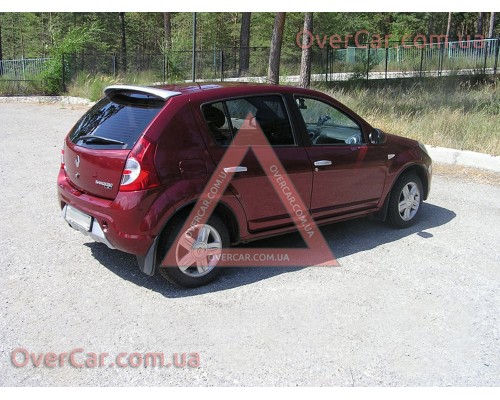 Спойлер Renault Sandero 07-13 ДСТ (стеклопластик, под покраску)