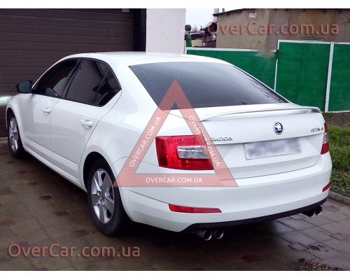 Спойлер Skoda Octavia A7 2013- RS (стеклопластик, под покраску)